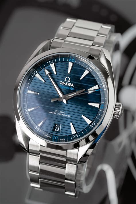 omega seamaster aqua terra blue dial replica|omega seamaster aqua terra gmt.